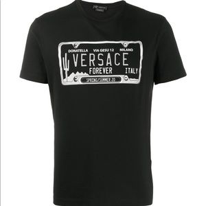 Men’s Versace Registration Print black t-shirt size L